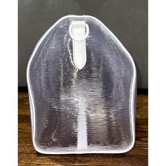 Louis Vuitton Keepall Bandouliere 50 Clear Epi White Duffle Weekend Travel Bag - Picture 9 of 12